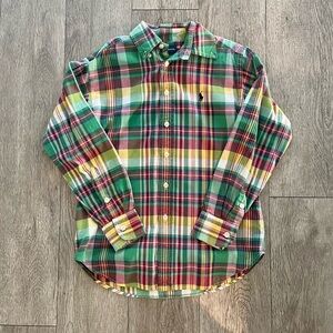 Ralph Lauren Classic Boys Plaid Button Down